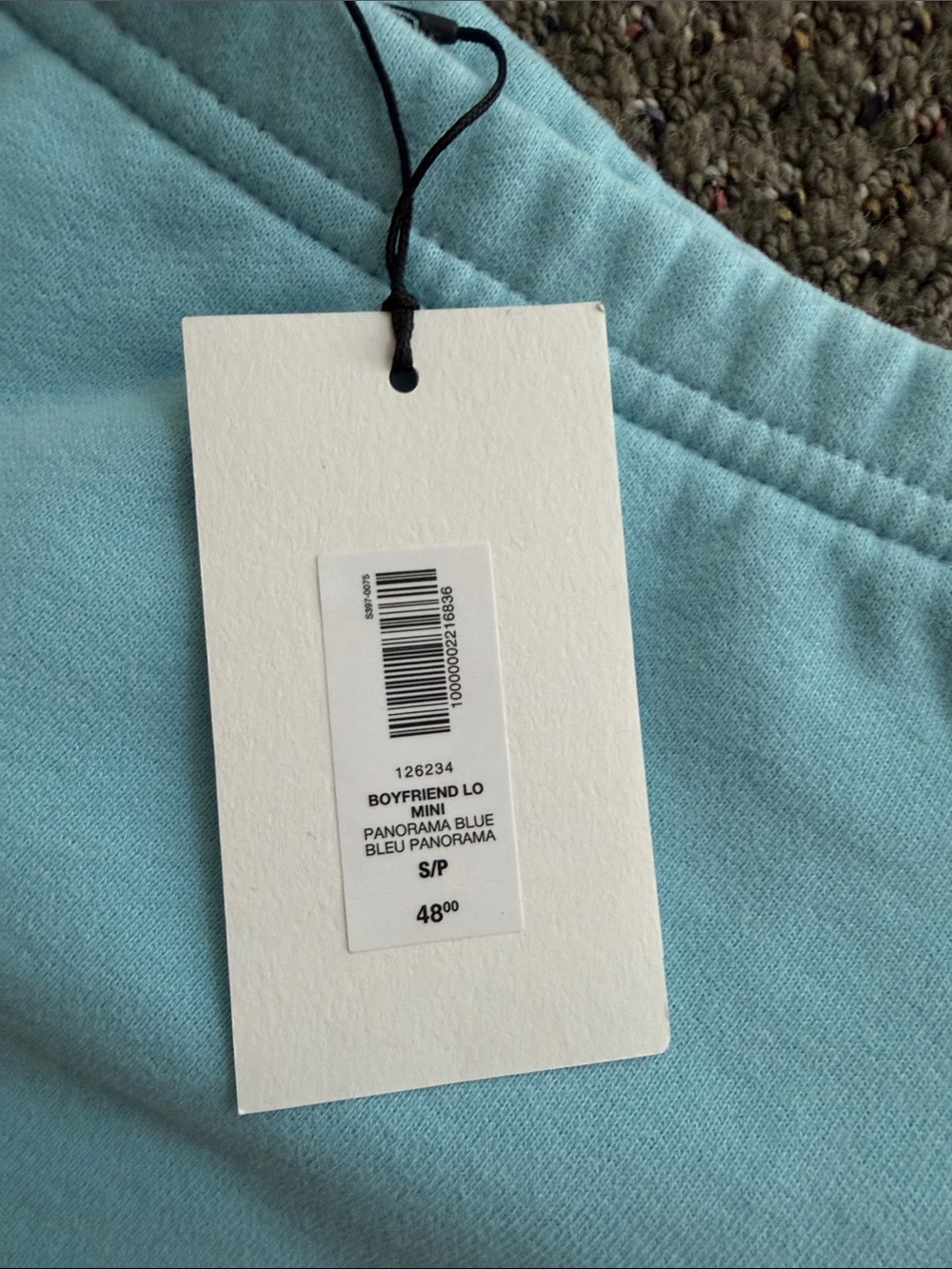 Aritzia panorama blue sweatshorts - Picture 2 of 3